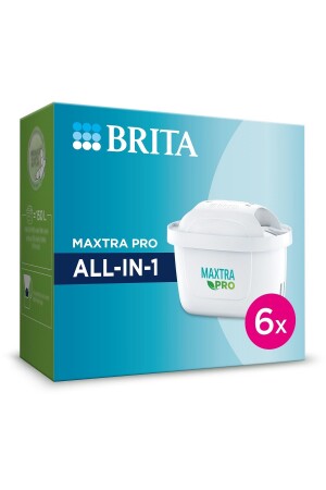 MAXTRA PRO ALL-IN-1 Replacement Water Purification Filter - Pack of 6 - Brita