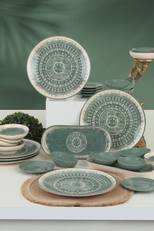 Maya Breakfast Set 28 Pieces for 6 Persons 20788-20790 - Keramika