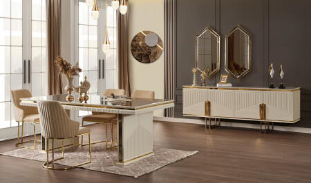 Maya Ecru Dining Room - Cadde Yıldız