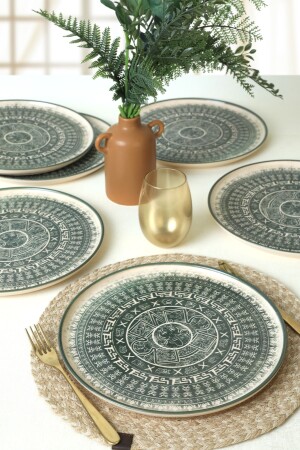 Maya Nordic Serving Plate 28 Cm 6 Pieces 20788 - Keramika