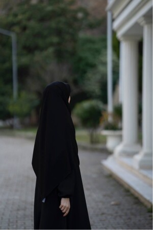 Medine Ipeği Büyük Boy Siyah Eşarp - Emare Scarf