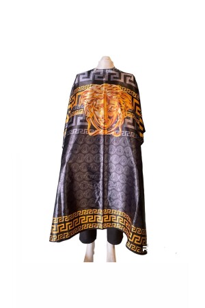 MEDUSA PATTERNED PENUAR BARBER APPROA HAIR CUTTING APRON SHAVING APRON - Önlük Sepeti