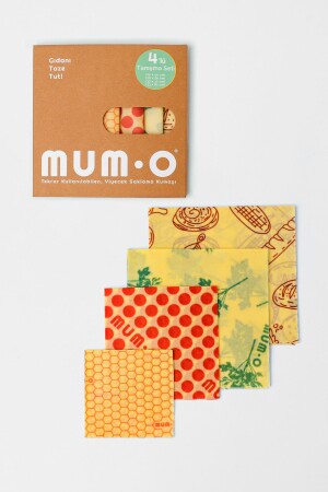 Meet Pack (4 PIECES) - Reusable Waxed Food Storage Fabric 14 - MUMO