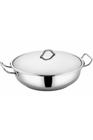 Mega Basık Çelik Pilav Tenceresi 32*10 Cm Mgb32 MGB32 - Gülsan