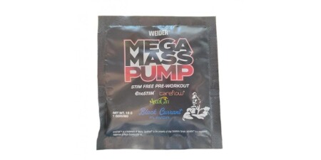 Mega Mass Pump, Black Currant - 18 grams (1 serving) - Weider