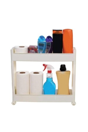 Mehrzweck-Küchenregal mit Rollen, Badezimmerregal-Organizer Sr-02 GNRL014 - Motek