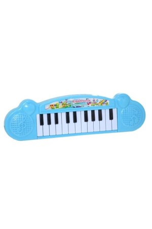 Mein erstes elektronisches Klavier, blaues Spielzeugklavier, batteriebetrieben - Can Ali Toys