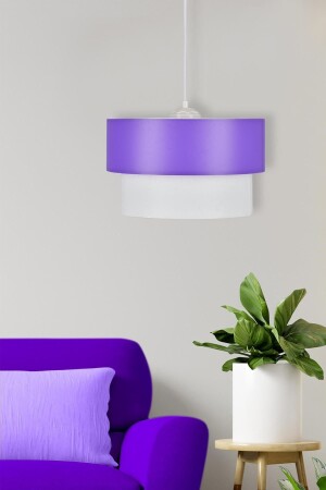 Melon Pasta Purple White Chandelier 666 - D-light