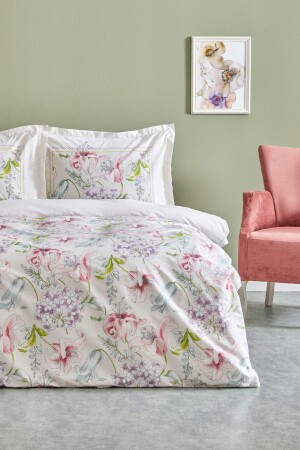 Melosa Pink 100% Cotton Single Duvet Cover Set 200. 21. 01. 0107 - Karaca Home
