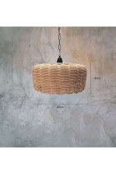 Meltem Rattan - Bambu Sarkıt Avize AVZR01 - ATELİERNİSAN