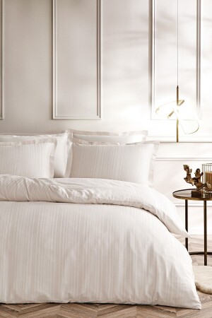 Melvin Double Bamboo Satin Duvet Cover Set - Beige YTSGRPIST-1582931 - Puffy