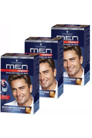 Men Perfect 50 Light Brown 3-pack - Schwarzkopf