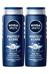 Men Protect & Care Erkek Duş Jeli 500 ml X2 SET.NVE.240 - NIVEA