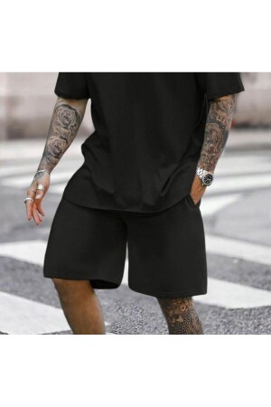 Men's Black Plus Size Shorts - The White