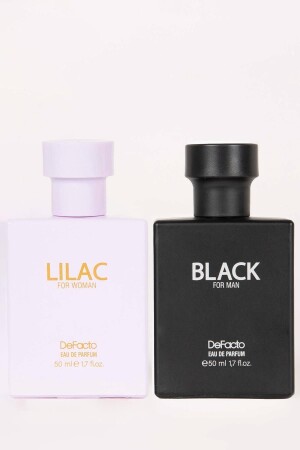 Men's Black & Women's Lilac Set of 2 Perfume 50 ml X9643azns - Defacto