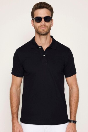 Men's Slim Fit Slim Fit Cotton Soft Textured Breathable Special Knitted Fabric Anti-roll Collar Straight - Tudors