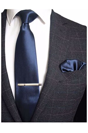 Men's Solid Color Tie And Handkerchief Set Men's Tie 9851241420 - Trenderrs