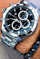 Men's Steel Wristwatch+bracelet Gift AVVADK2009 - Tom Jones