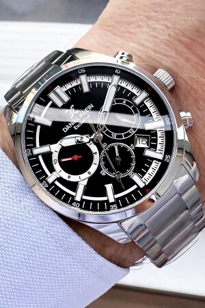 Men's Wristwatch 3 Atm Waterproof Silver Color Steel Strap + Natural Stone Bracelet Dkh4596c1 DKH4596 - Daniel Klein