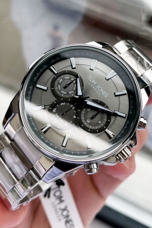 Men's Wristwatch (by Daniel Klein) 3 ATM Water Resistant & Silver Color & steel Strap + bracelet DKH4146 - Tom Jones