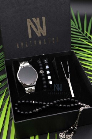 Men's Wristwatch, Necklace, Rosary and Bracelet Set 0510trend50 - Northwatch