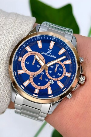 Men's Wristwatch with Calendar Steel Strap Steel Case Bracelet Gift 3 ATM Waterproof zmdk1143 - Daniel Klein