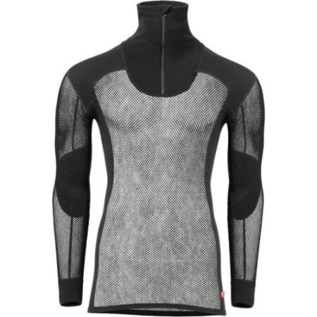 Men's zip-up sweater Aclima WN Polo, black, size XS - 123 - Aclima