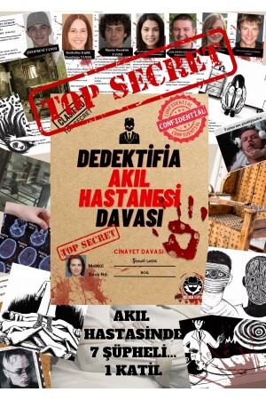 Mental Hospital Detective Game - Solving Murder and Finding the Murderer Game - Finding the Criminal - Detective Game - Dedektifia