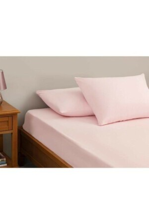 Mer-tim Cotton Ranforce Double King Size 180x200 Spannbettlaken-Set – Staubrosa MERTM000453 - mer-tim ezberbozan ev tekstili