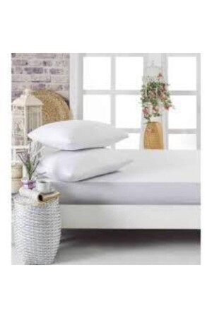 Mer-tim Cotton Ranforce Double King Size 180x200 Spannbettlaken-Set – Weiß MERTM000555 - mer-tim ezberbozan ev tekstili