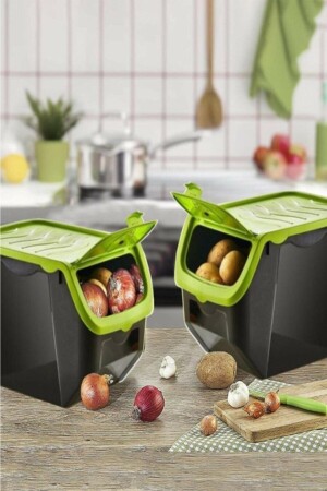 Mercan 2-Piece Potato Onion Storage Container 4026156. 0001 - HOBBY LİFE