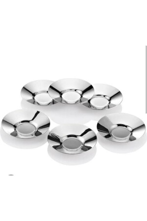 Mercan Plain Ovel 6-Piece Tea Plate PTK02 - ÖZBURAK