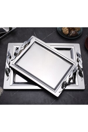 Mercan Sırma 2-Piece Tea and Service Tray MRC02 - ÖZBURAK
