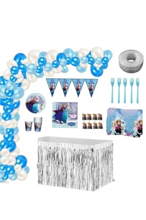 Mercansüs Frozen & Elsa Fertiges Luxus-Geburtstagsparty-Set für 8 Personen elsa308 - CAVAŞ sun hat