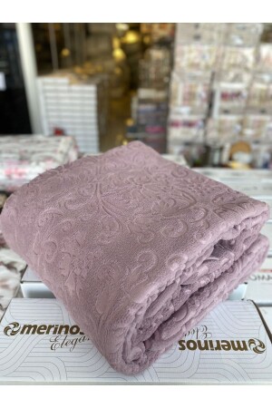 Merinos Fashion Double Boxed Blanket 200x240 3400gr FASHİON DOUBLE - Sarar
