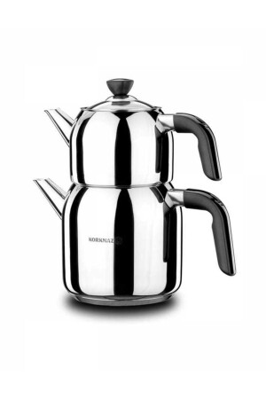 Merisa Kappa Mega Black Teapot Set A079-01 - Korkmaz