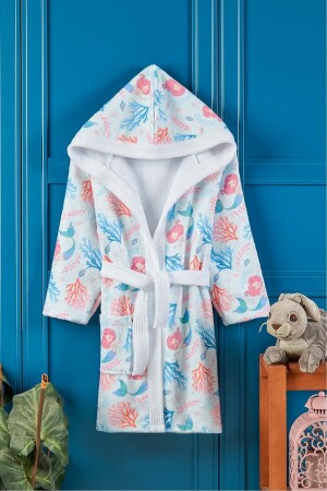 Mermaid Digital Printed Children's Bathrobe - Vevienhome