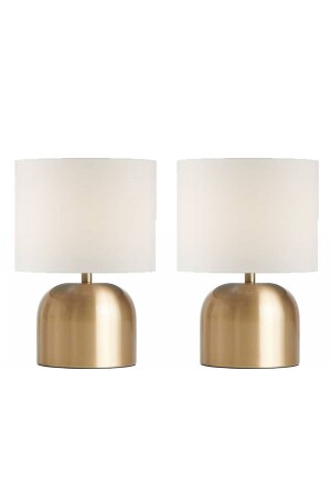 Merry 2 Pieces Modern Metal Leg Fabric Head Table Lamp Lampshade - Trend Avize