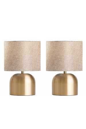 Merry 2 Stück moderner Metallbein-Stoffkopf Tischlampen-Lampenschirm 2pcsmerrygoldsack - trend avize