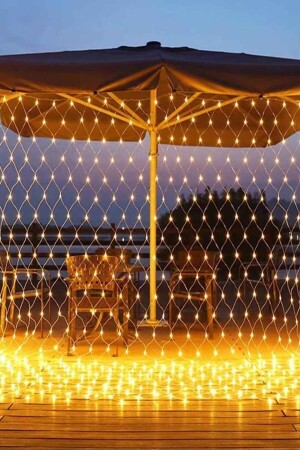 Mesh Net Curtain Led Light White 2x2 2x2ağled - Winesso