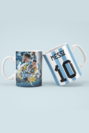 Messi World Cup Printed Trophy Cup with Gift Box - Oyart&Design