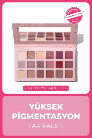 Messy Beauty 18 Renk Kalıcı Göz Farı Paleti- Yüksek Pigmentasyon- Topaklanmaz- Kolay Dağılım - Cocosh She