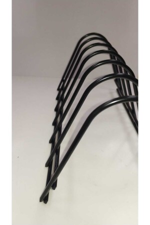 metal black 6 compartment plate stand - Cephome