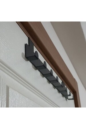 Metal Black American Door Hanger Organizer Hanger Rack and Kitchen Bathroom Door Hanger Mt60s - Risingmaber
