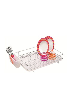 Metal Clover Plate Rack Dish Rack EM113Y - Genel Markalar