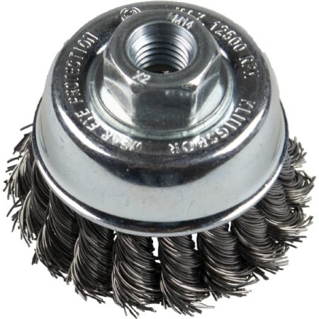 Metal cup brush KLINGSPOR BT 600Z 65/M14 Inox 0.5 - Klingspor