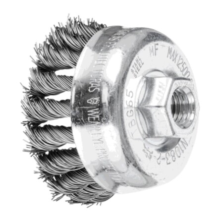 Metal cup brush PFERD TBG ST M14 0.5mm - Pferd