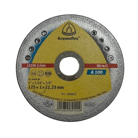 Metal cutting disc KLINGSPOR A100 Ø125x1mm - Klingspor