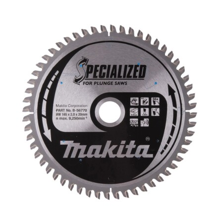 Metal cutting disc MAKITA 165x20x2.0mm 56T - Makita Accessories
