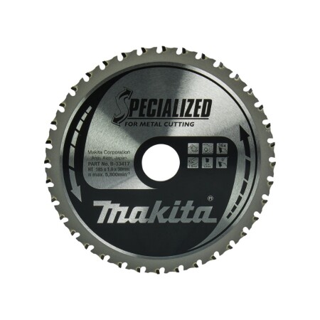 Metal cutting disc MAKITA 185x30x1.9mm Z36 - Makita Accessories